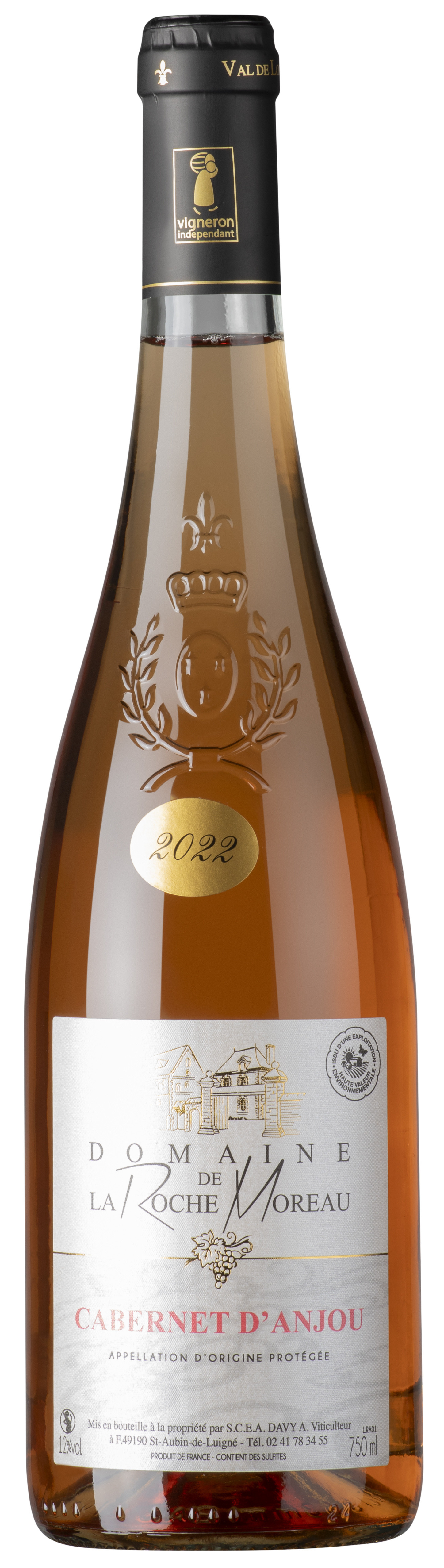 Domaine de la Roche Moreau Cabernet d'Anjou 2023 rosé       